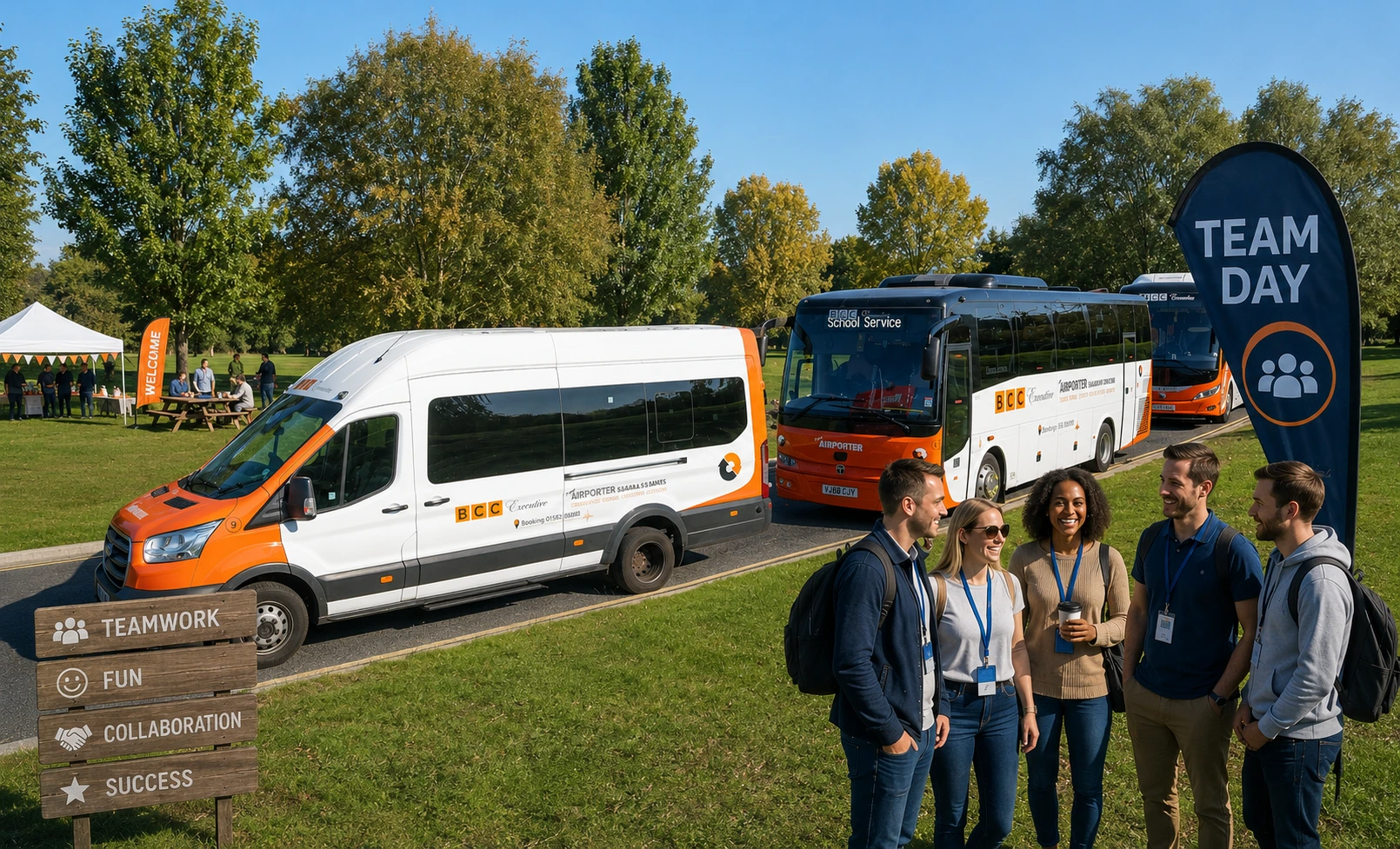 How to Organise Transport for Company Events and Team Days